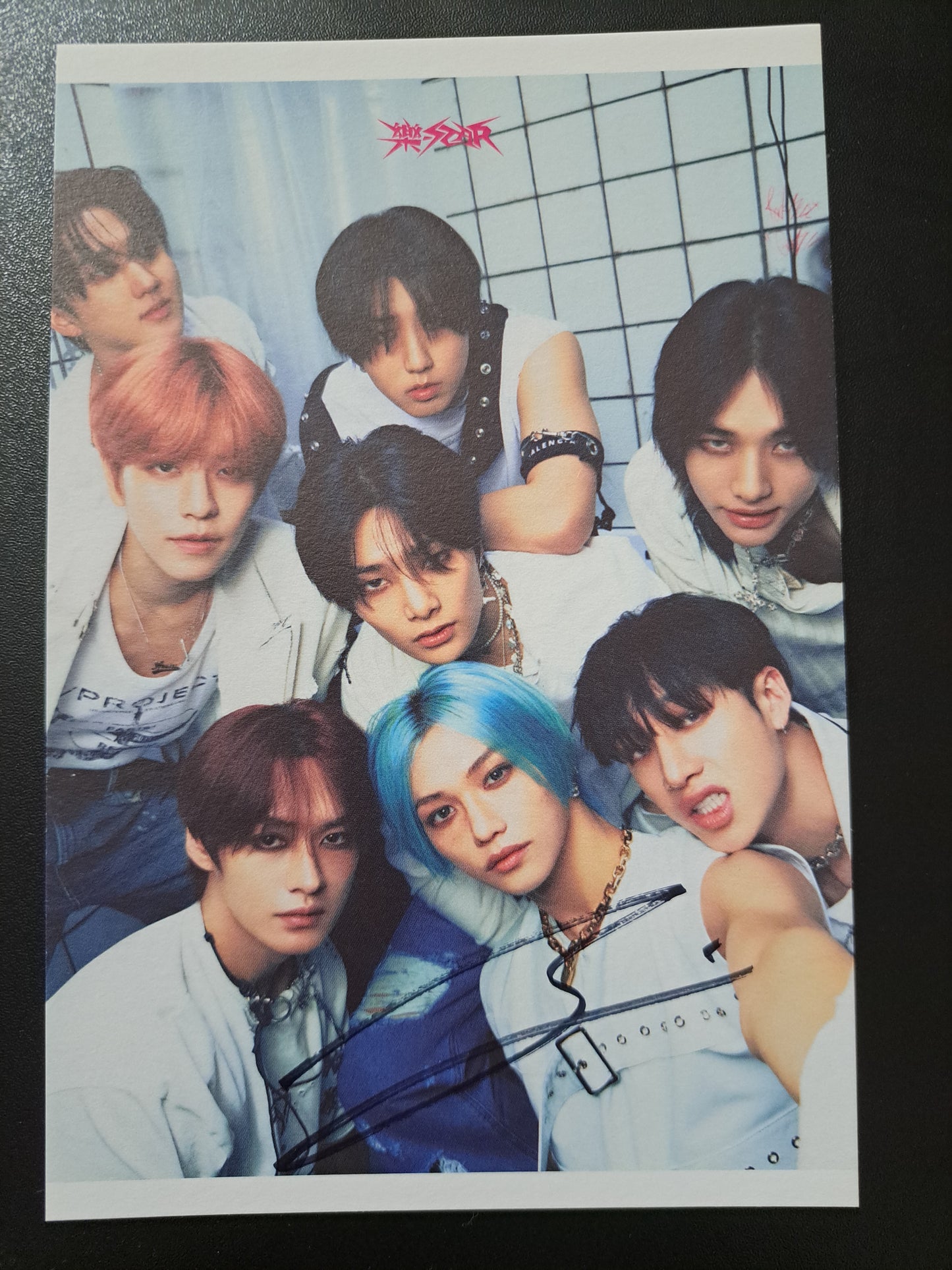Stray Kids Rock Star Signed Postcard