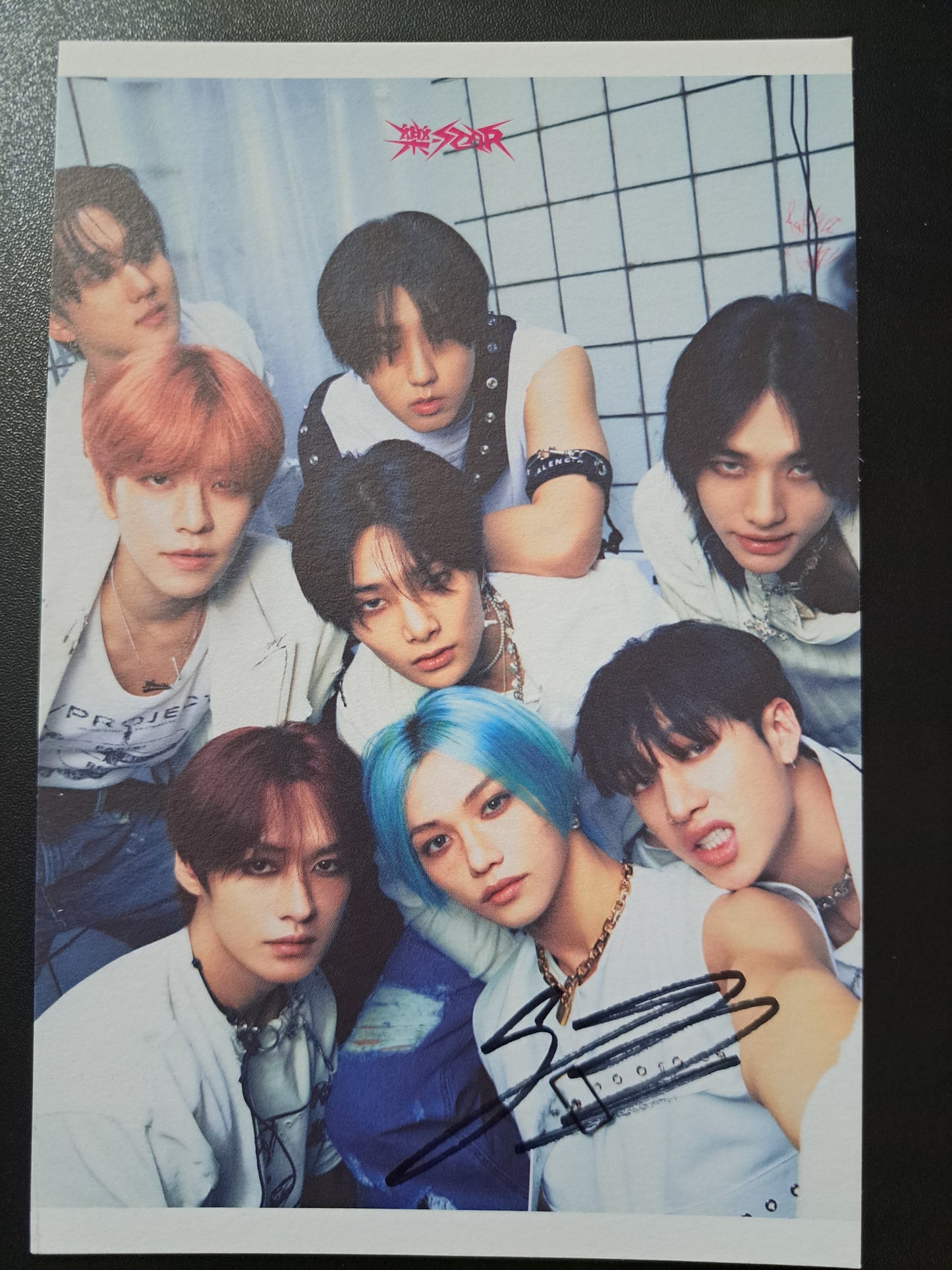 Stray Kids Rock Star Signed Postcard