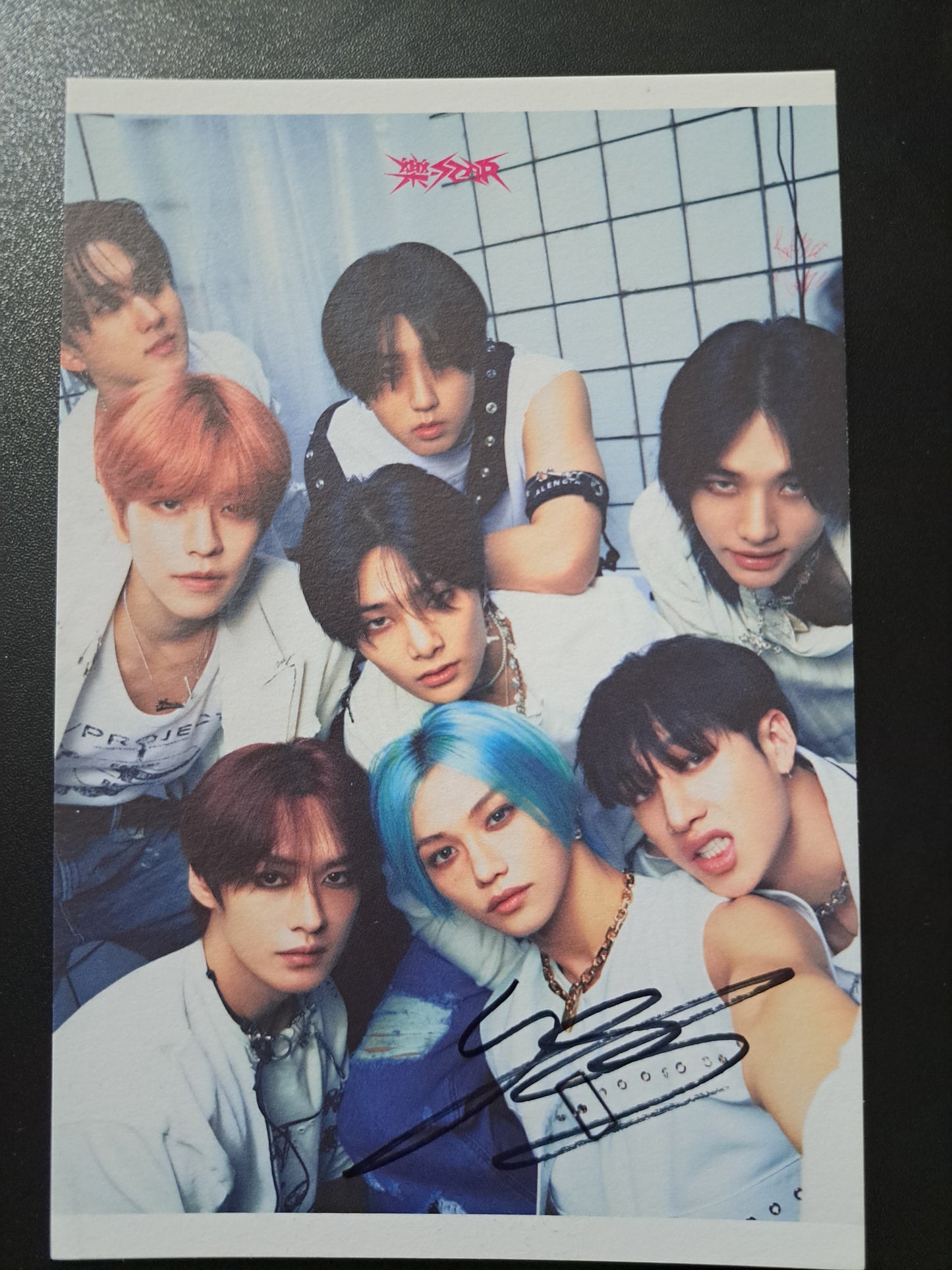 Stray Kids Rock Star Signed Postcard