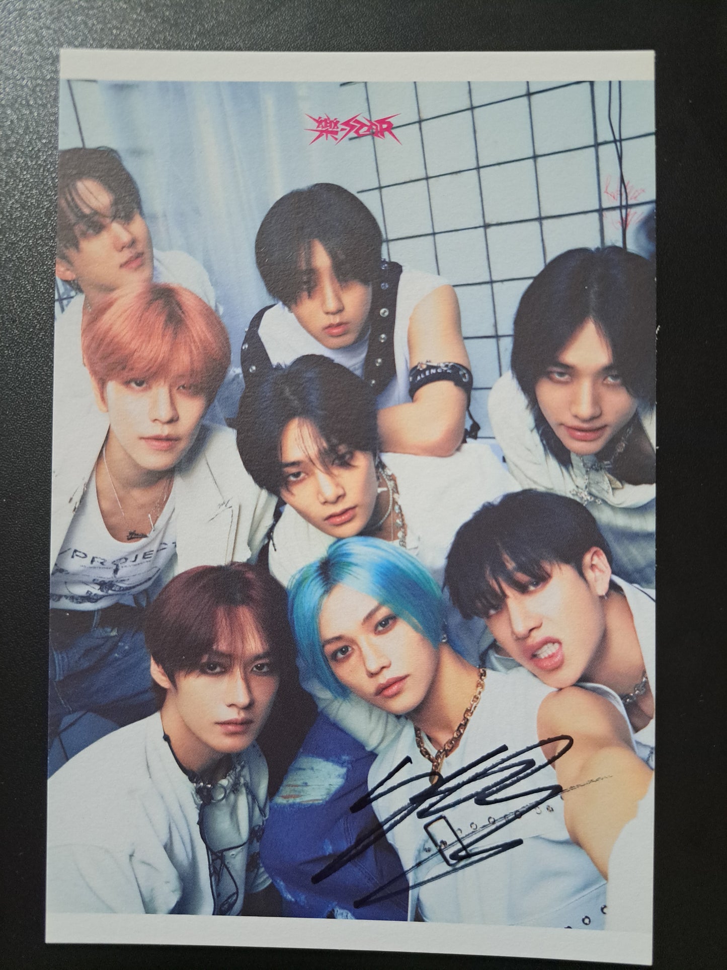 Stray Kids Rock Star Signed Postcard