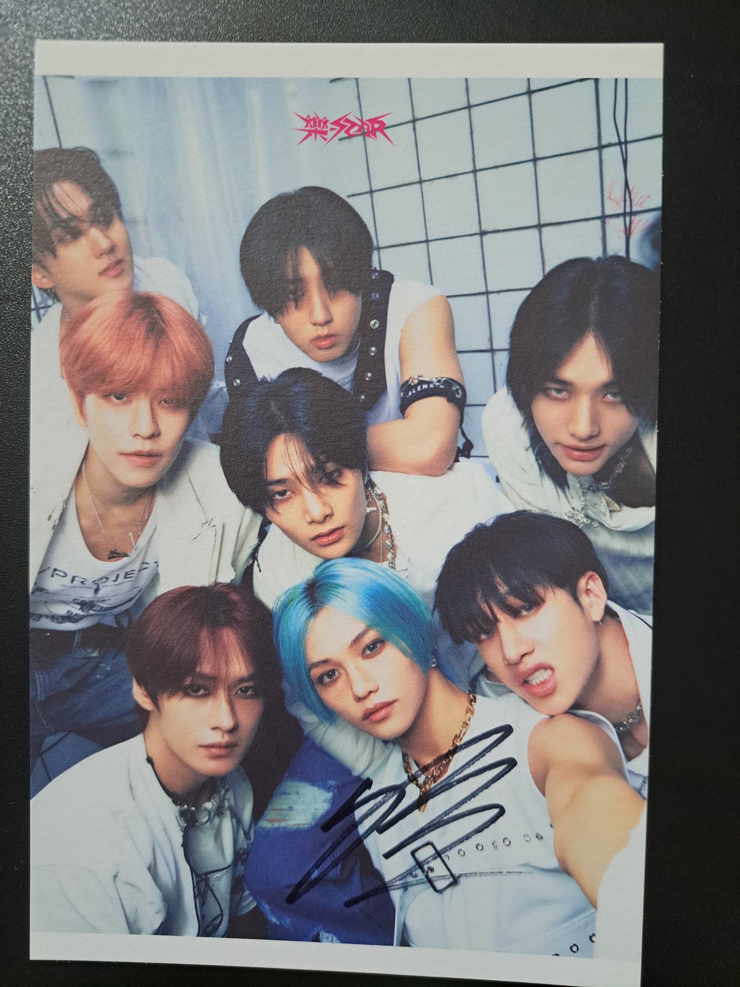 Stray Kids Rock Star Signed Postcard