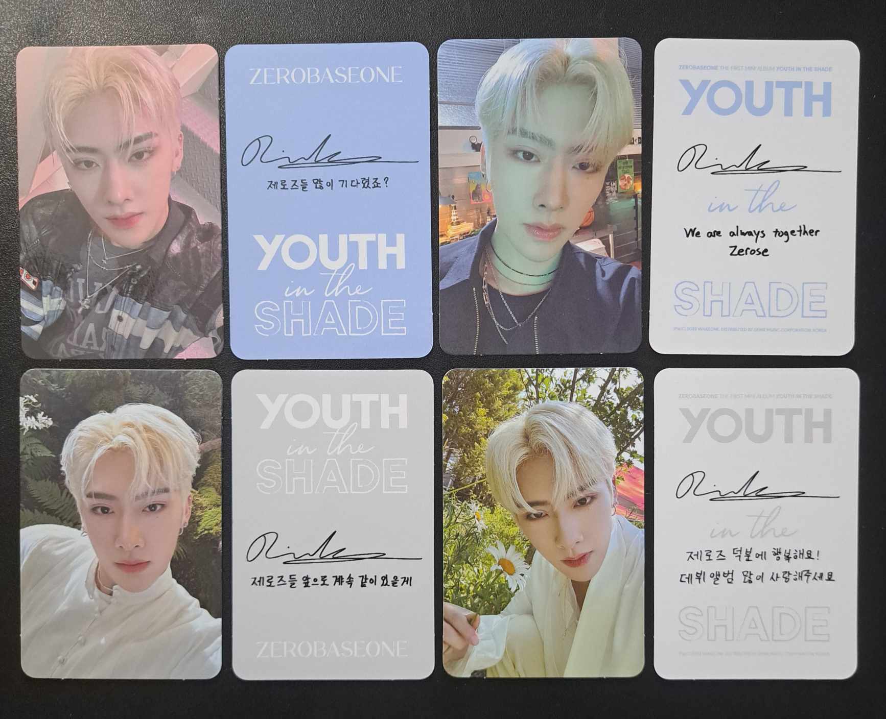 Zerobaseone Ricky Youth in the Shade Album Photocards