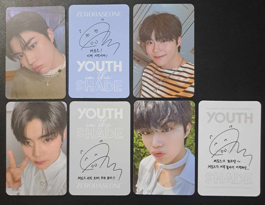 Zerobaseone Gunwook Youth in the Shade Album Photocards