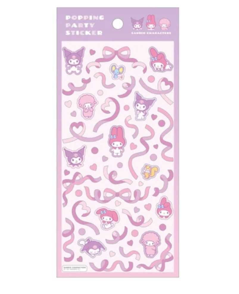 Sanrio Deco Stickers Purple