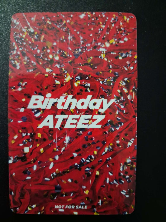 ATEEZ Birthday ATINY Limited Seonghwa Photocard