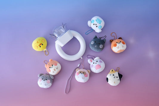 Zerobaseone x Line Friends Zeroni Fluffy Face Keyring
