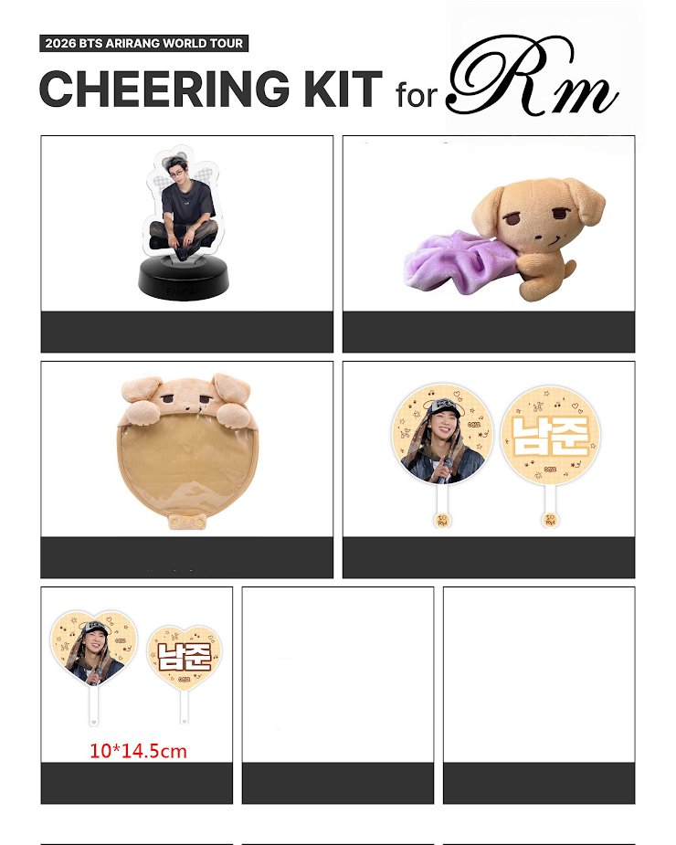 BTS RM Arirang Tour Cheering Kits