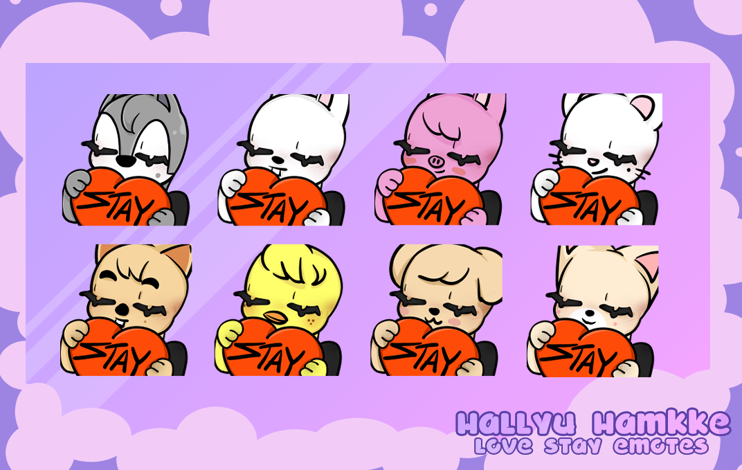 Stray Kids SKZOO Love Stay Twitch Emotes
