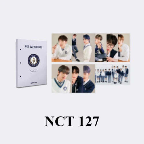 NCT 127 Back to School Kit - Hardcover Postcard Book Individual Postcards