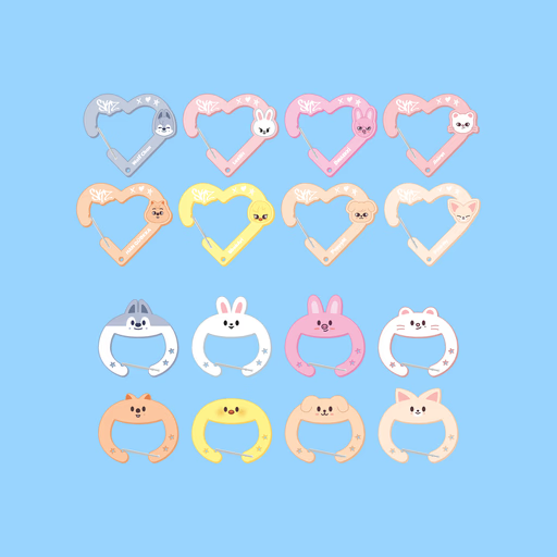 Stray Kids DominATE: CelebrATE Online Pop Up MD SKZOO Acrylic Secret Carabiner Wolf Chan Heart