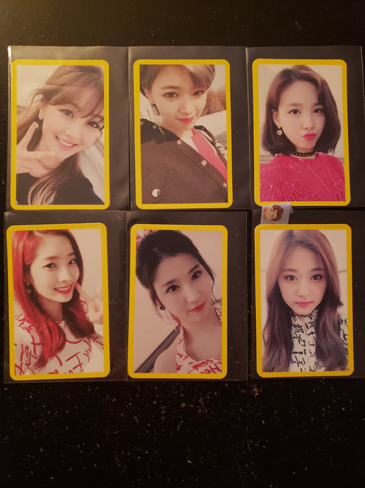 TWICE Knock Knock Yellow Version Photocards