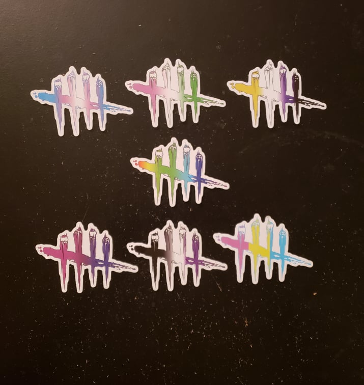 Dead by Daylight Pride Flag Stickers