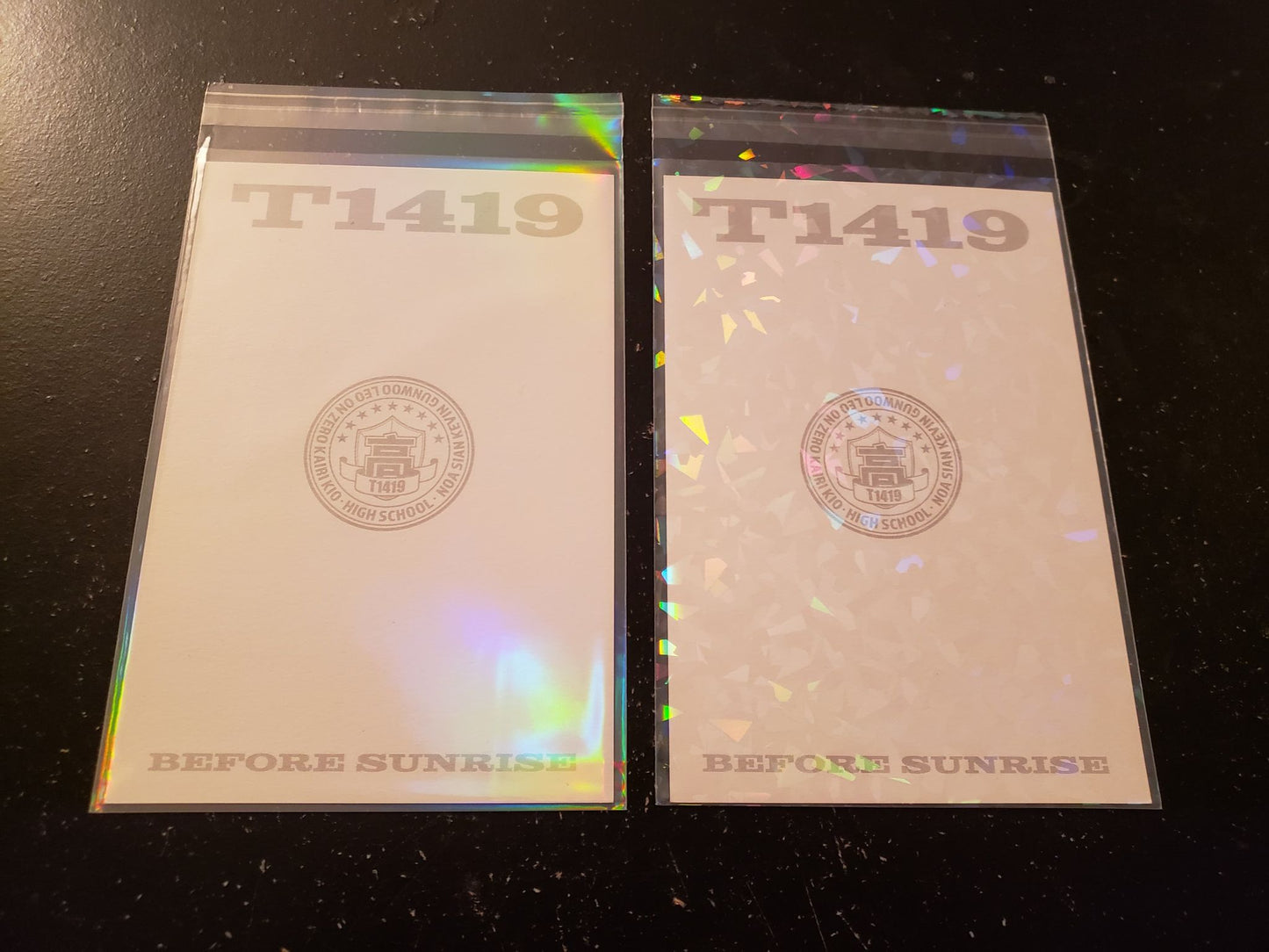 Rainbow Holographic Postcard Sleeves