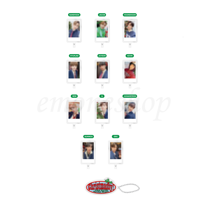 The Boyz Christmassy Photo Tag and Acrylic Keyring