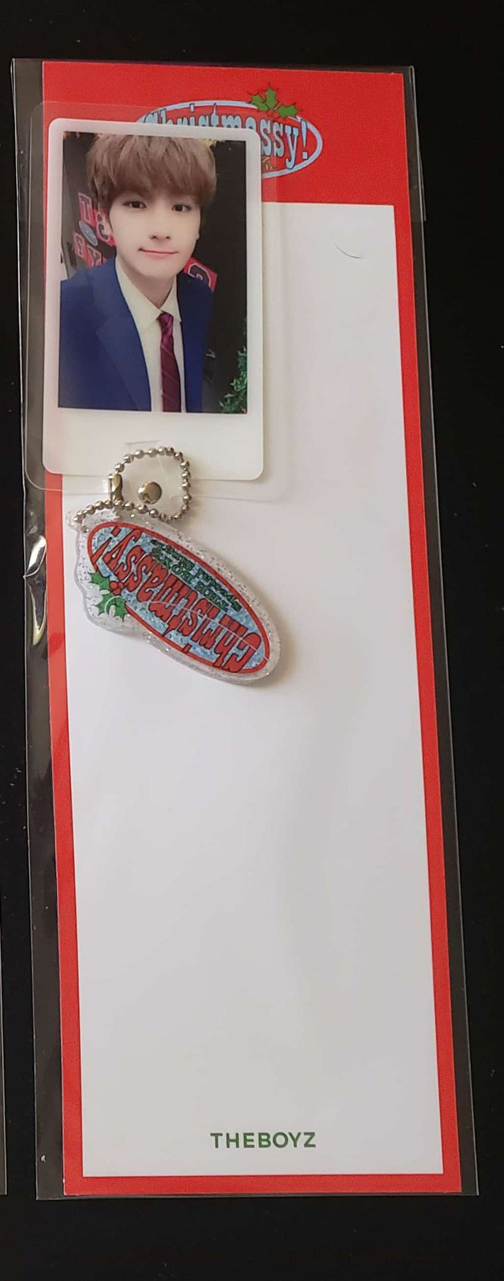 The Boyz Christmassy Photo Tag and Acrylic Keyring