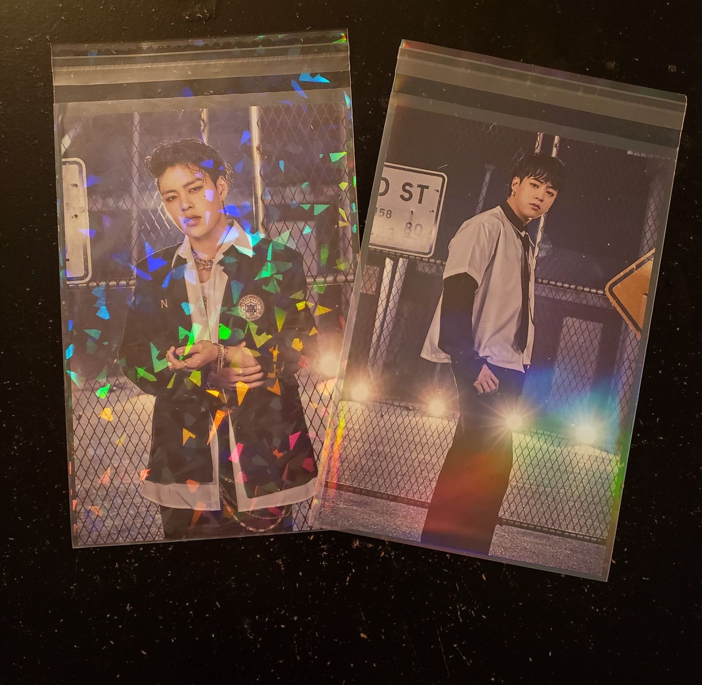 Rainbow Holographic Postcard Sleeves