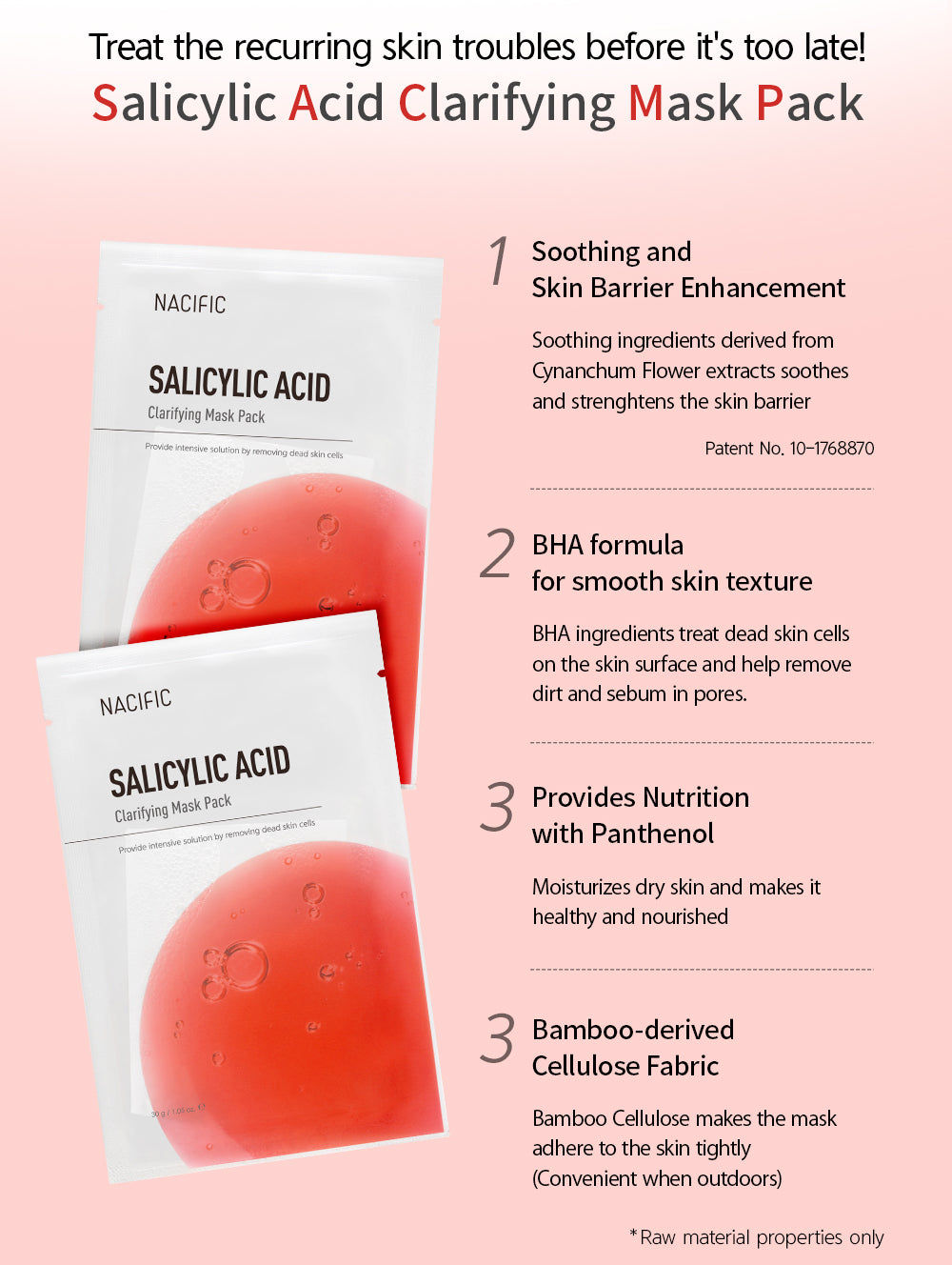 Nacific Salicylic Acid Clarifying Mask Pack