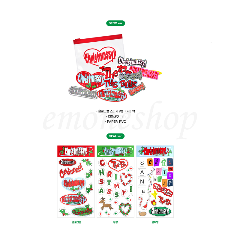 The Boyz Christmassy Sticker Pack
