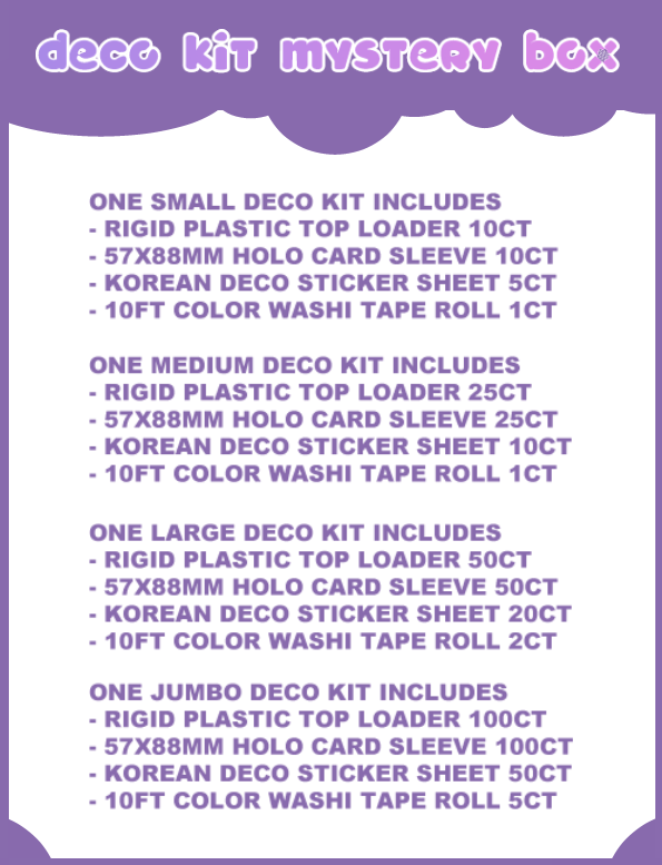 Deco Kit Mystery Boxes