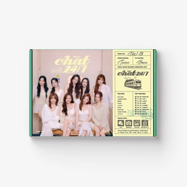 [PRE-ORDER] TWICE 2027 Japan Season's Greetings Chat 24/7 w/JYP Japan POB