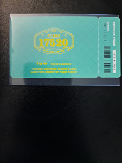BTS RM 2nd Muster Zipcode 17520 Ticket Photocard