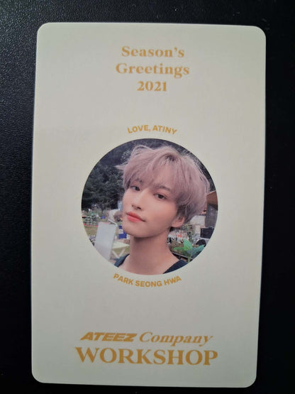 ATEEZ 2021 Season's Greetings Company Workshop Seonghwa Photocard