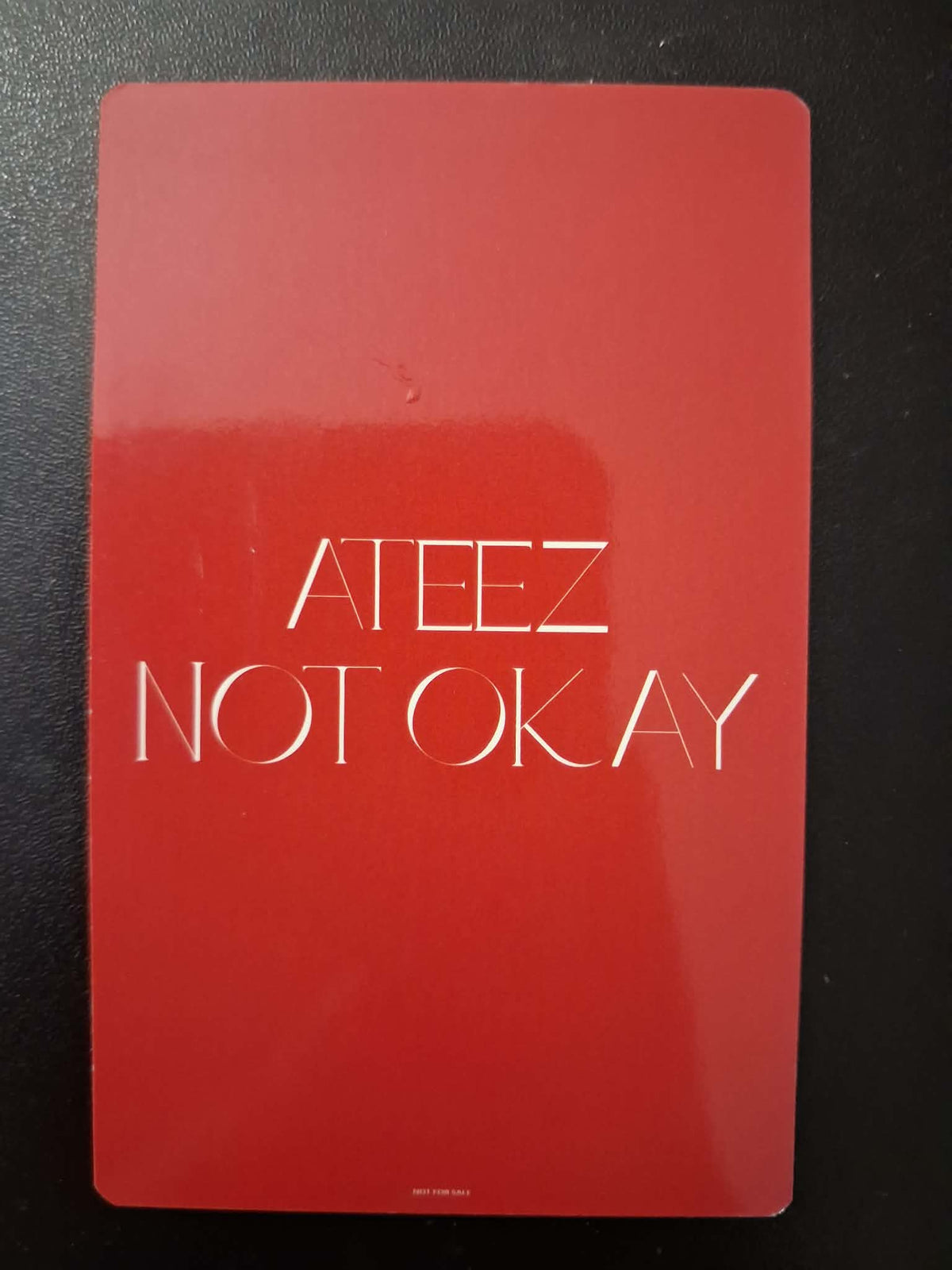 ATEEZ Not Okay HMV Lucky Draw Seonghwa Photocard