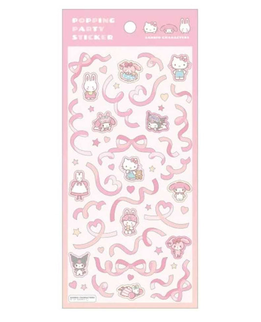 [Pre-Order] Sanrio Deco Stickers Pink