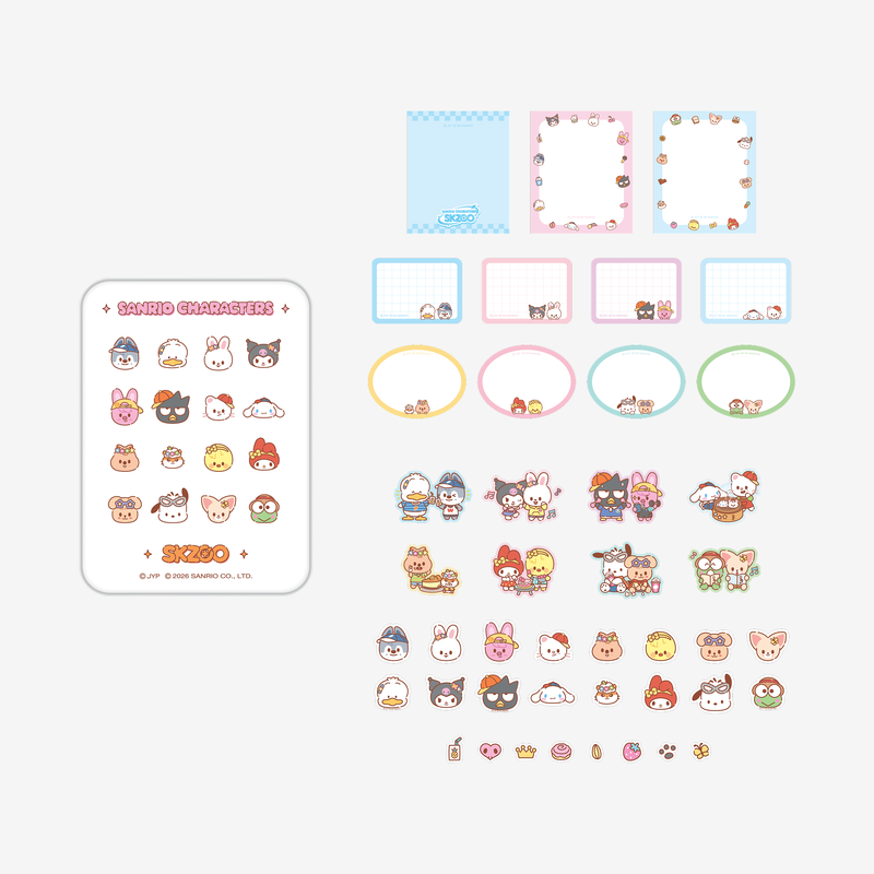 [Pre-Order] Stray Kids x Sanrio Tin Case Sticky Note Set