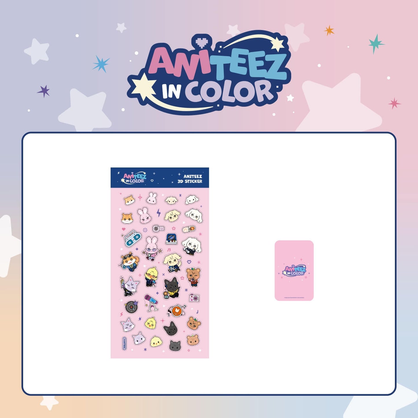 [Pre-Order] ATEEZ ANITEEZ in Color MD 22. Aniteez 3D Sticker
