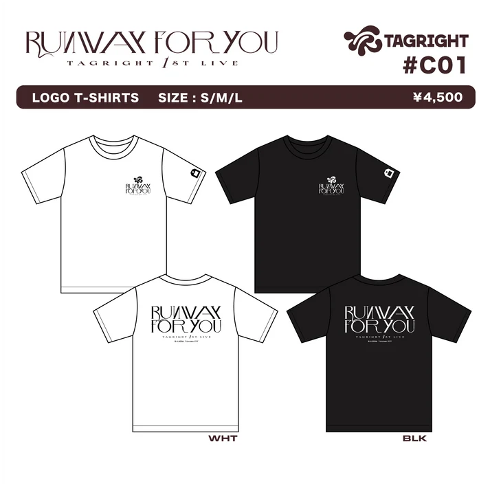 [Pre-Order] TAGRIGHT RUNWAY for YOU Logo T-Shirt