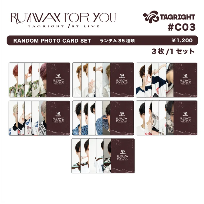 [Pre-Order] TAGRIGHT RUNWAY for YOU Random Photocard Set 3P