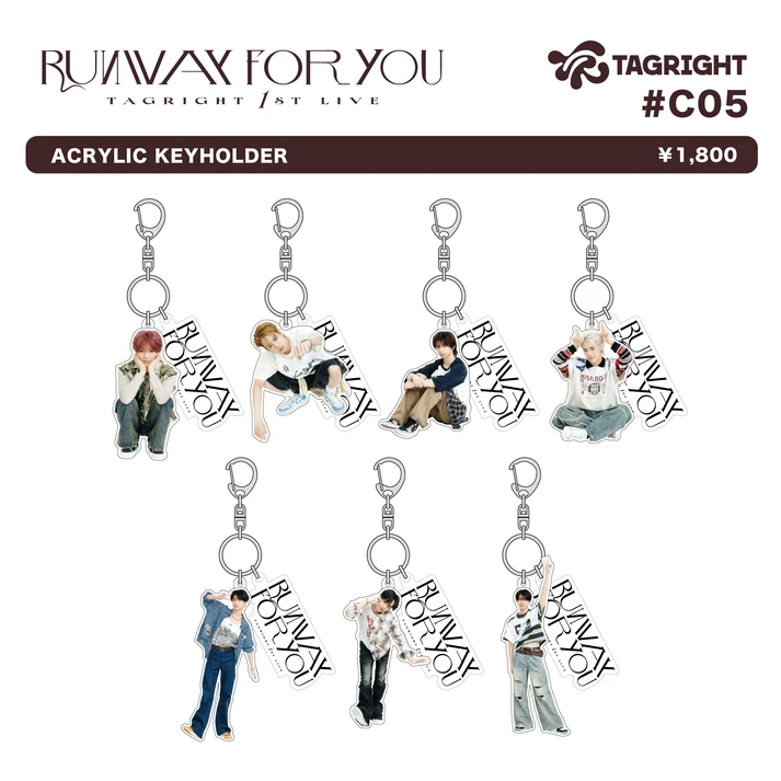 [Pre-Order] TAGRIGHT RUNWAY for YOU Acrylic Keyholder