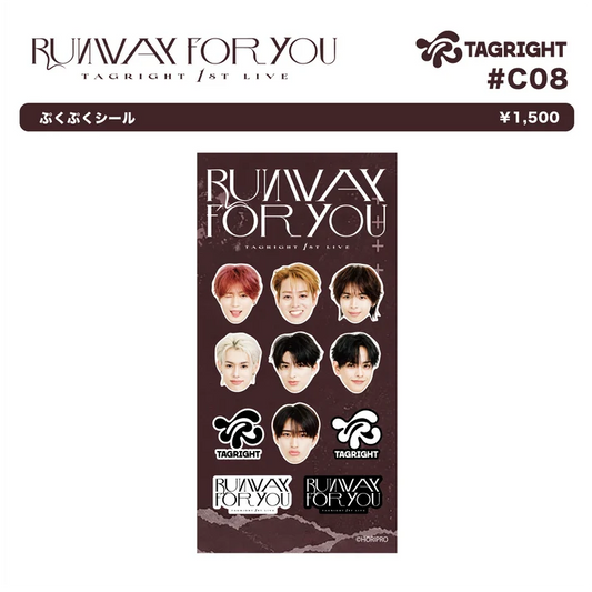 [Pre-Order] TAGRIGHT RUNWAY for YOU Puffy Sticker