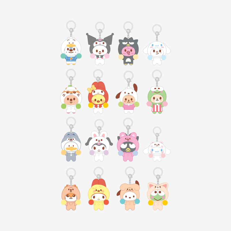 [Pre-Order] Stray Kids x Sanrio Secret Flocked Figure Keyring (Cheer Up Ver)