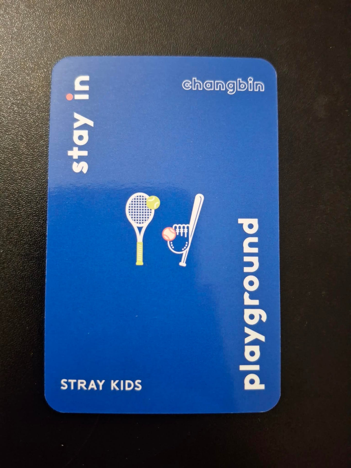 Stray Kids Stay in Playground Changbin Photocard Blue Ver