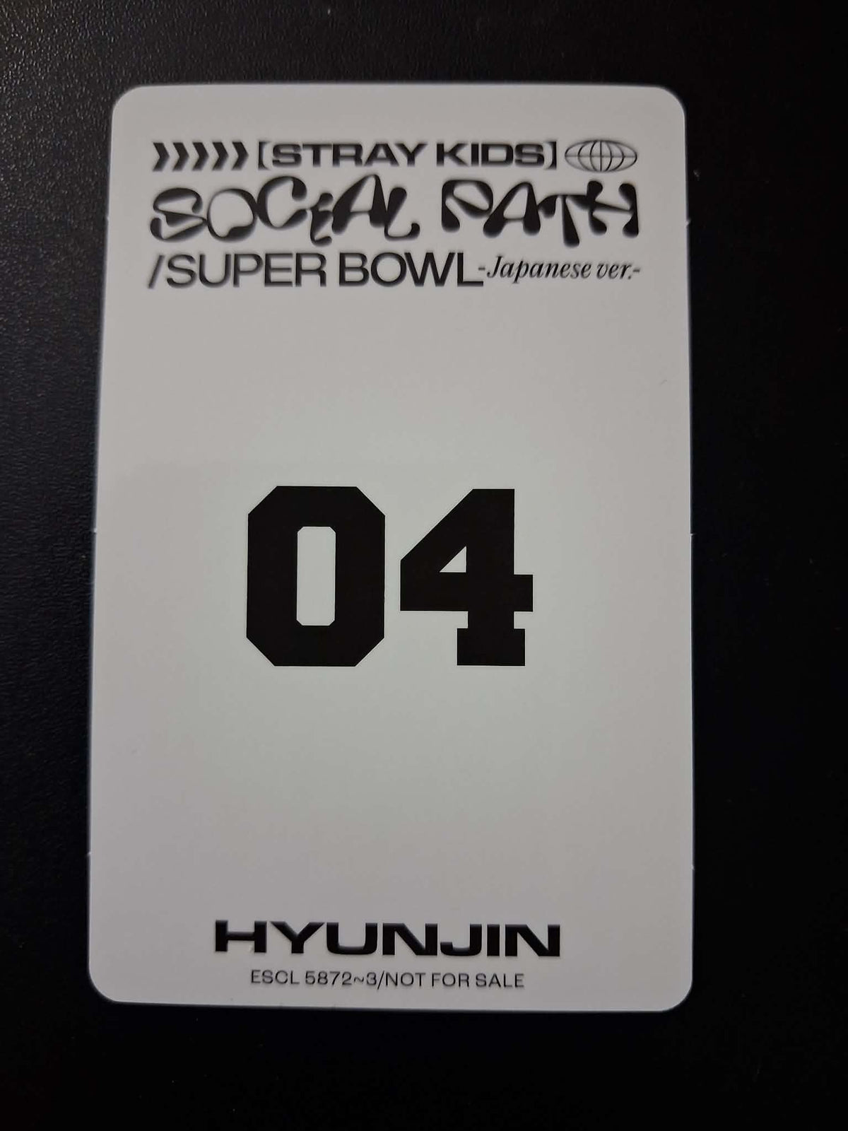 Stray Kids Social Path Hyunjin Limited B Edition Photocard A