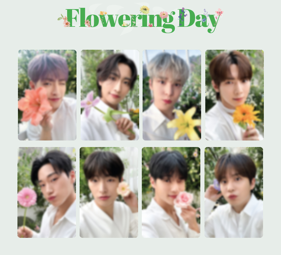 ATEEZ x NACIFIC Flowering Day Photocard and Brochure Set