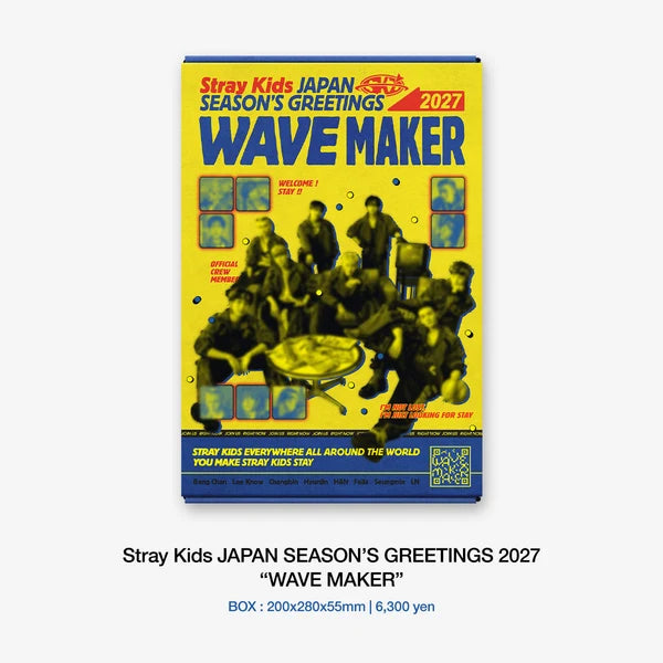 [PRE-ORDER] Stray Kids 2027 Japan Season's Greetings Wave Maker Fanclub Limited Edition