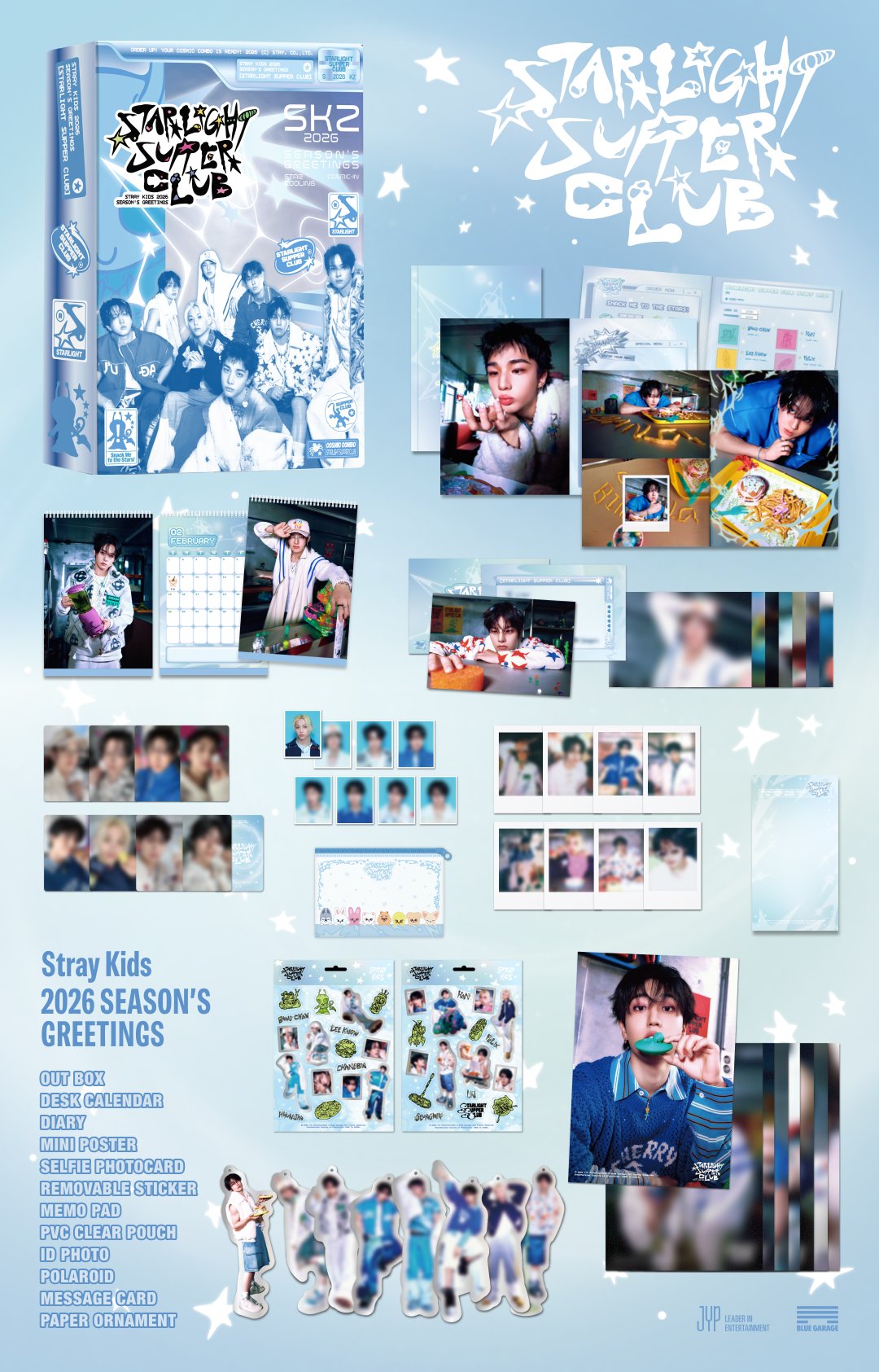 [Pre-Order] Stray Kids 2026 Korean Season's Greetings "Starlight Supper Club" w/POB