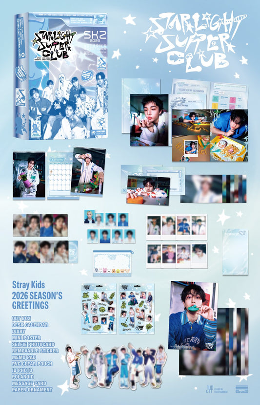 [Pre-Order] Stray Kids 2026 Korean Season's Greetings "Starlight Supper Club" w/POB