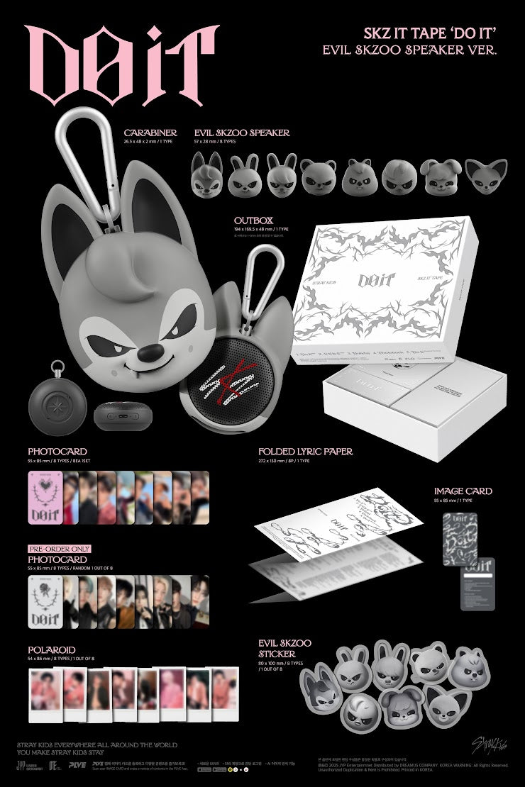 [Pre-Order] Stray Kids "Do It" Evil SKZOO Speaker Version