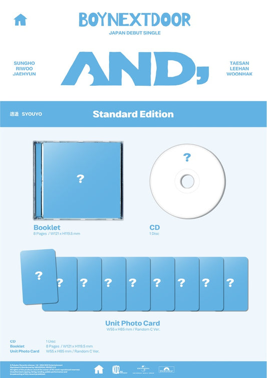 [Pre-Order] BOYNEXTDOOR AND, Japan Album Standard Edition