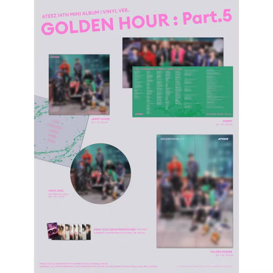 [Proxy] ATEEZ Golden Hour Part 5 Photo Vinyl Version - Target Exclusive