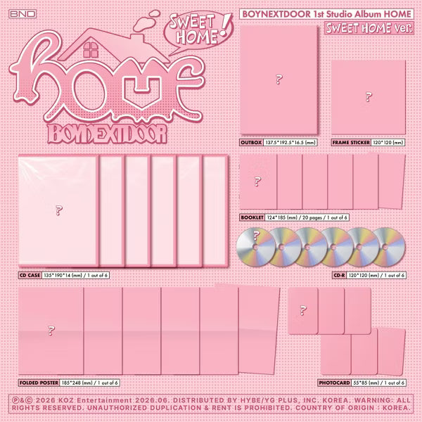 [Proxy] BOYNEXTDOOR HOME Sweet Home Version - Target Exclusive