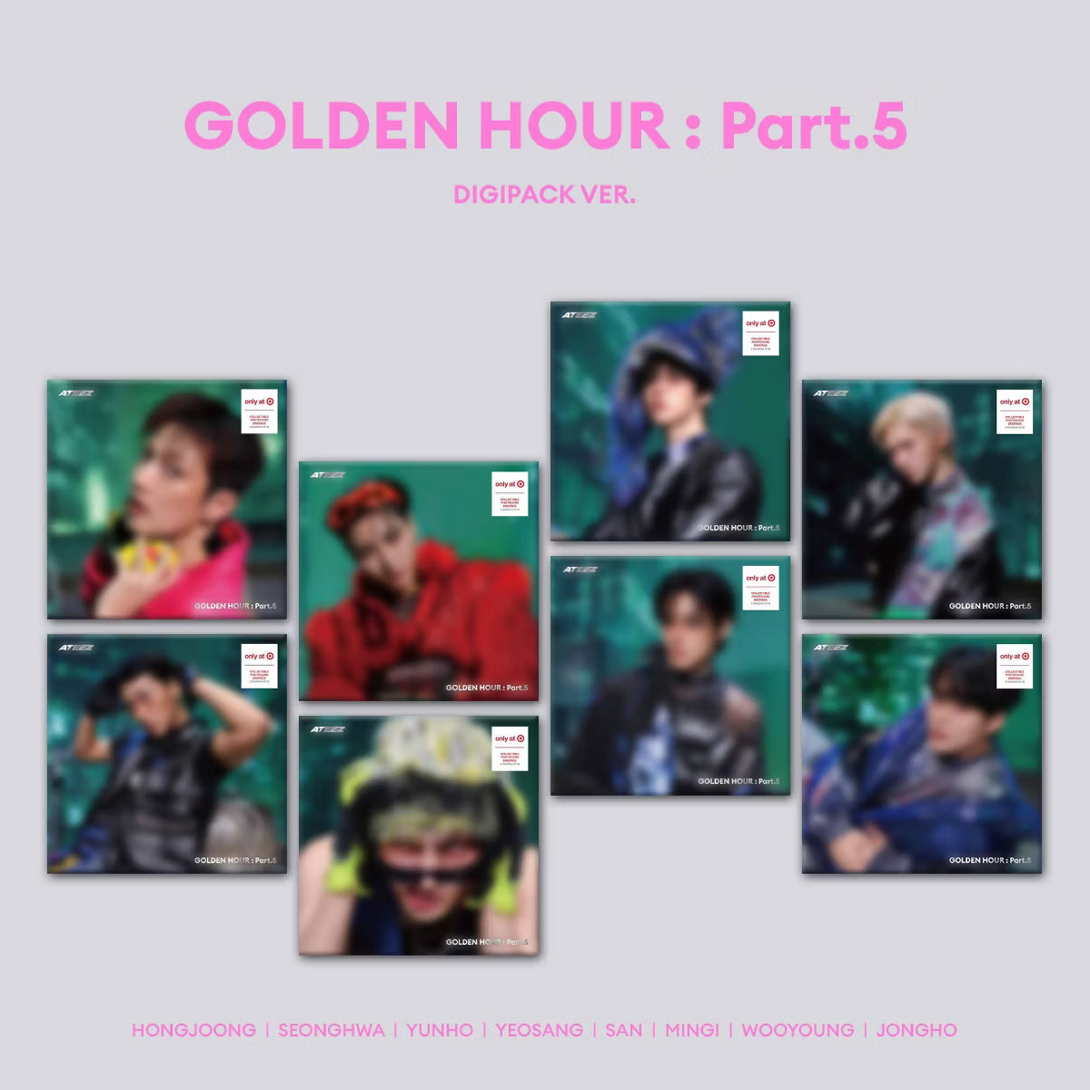 [Proxy] ATEEZ Golden Hour Part 5 Digipack Member Version - Walmart Exclusive