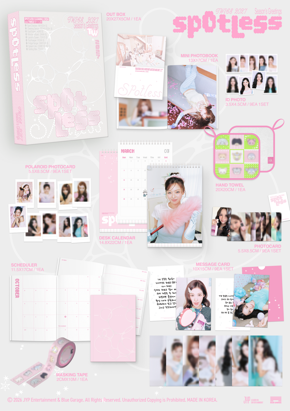 [PRE-ORDER] TWICE 2027 Korean Season's Greetings "Spotless" w/Ktown4u POB Set
