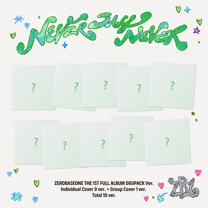 [Pre-Order] Zerobaseone The First Full Album Never Say Never Digipack Version w/Music Plant POB (Copy)