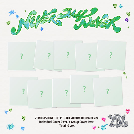 [Pre-Order] Zerobaseone The First Full Album Never Say Never Digipack Version w/Music Plant POB (Copy)