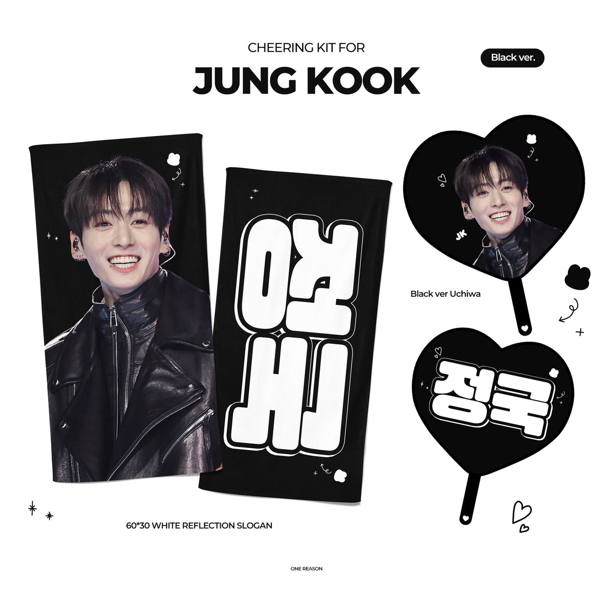 BTS Jungkook Black Arirang Tour Cheering Kit